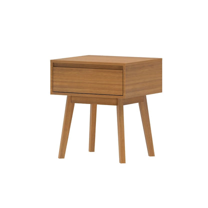 Plank and Beam Scandinavian Nightstand with 1 Drawer