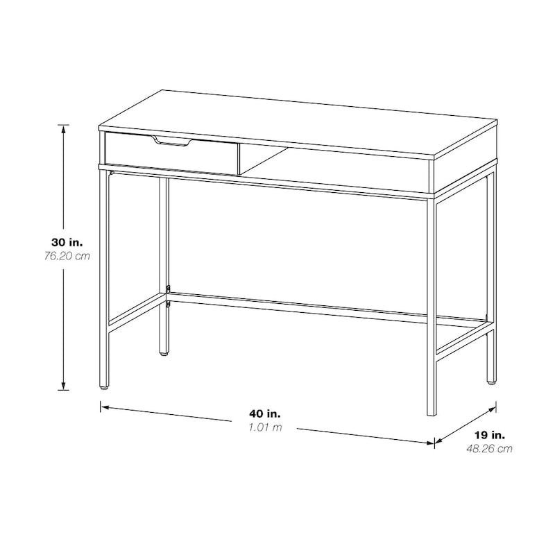 Contempo 40 Desk with Drawer and Shelf