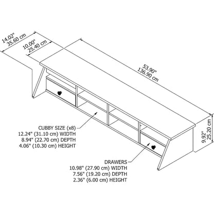 Full Modern Table with Drawers