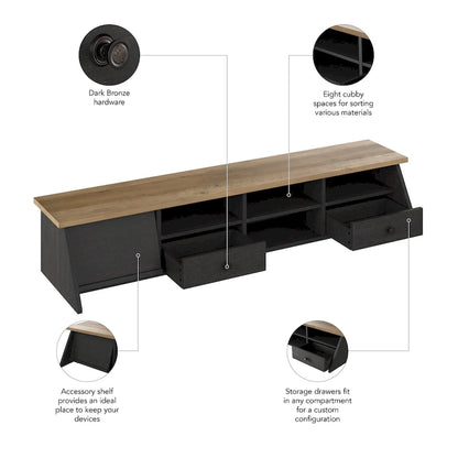 Full Modern Table with Drawers