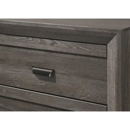 Essa 6 Piece Brown Classic Panel Bedroom Set