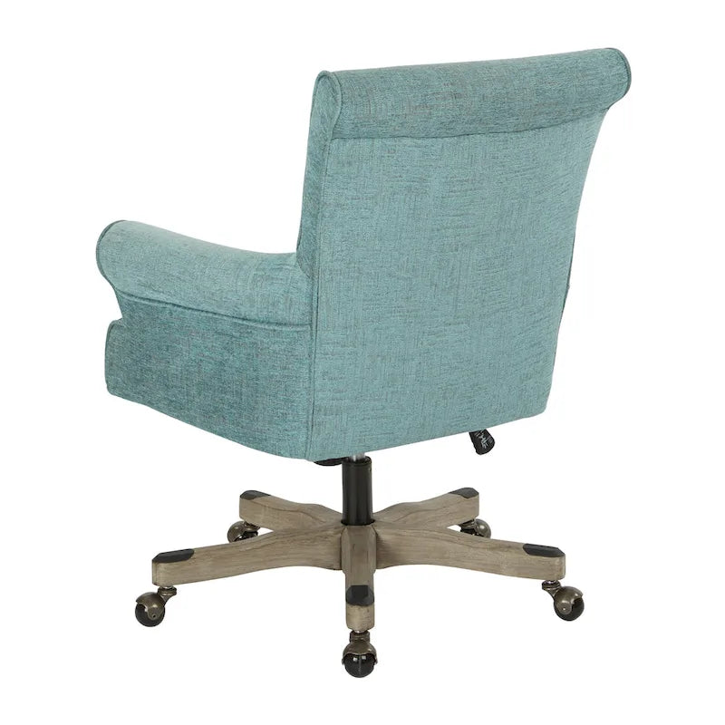 26.75 Inch Wood Metal Chair Adjustable