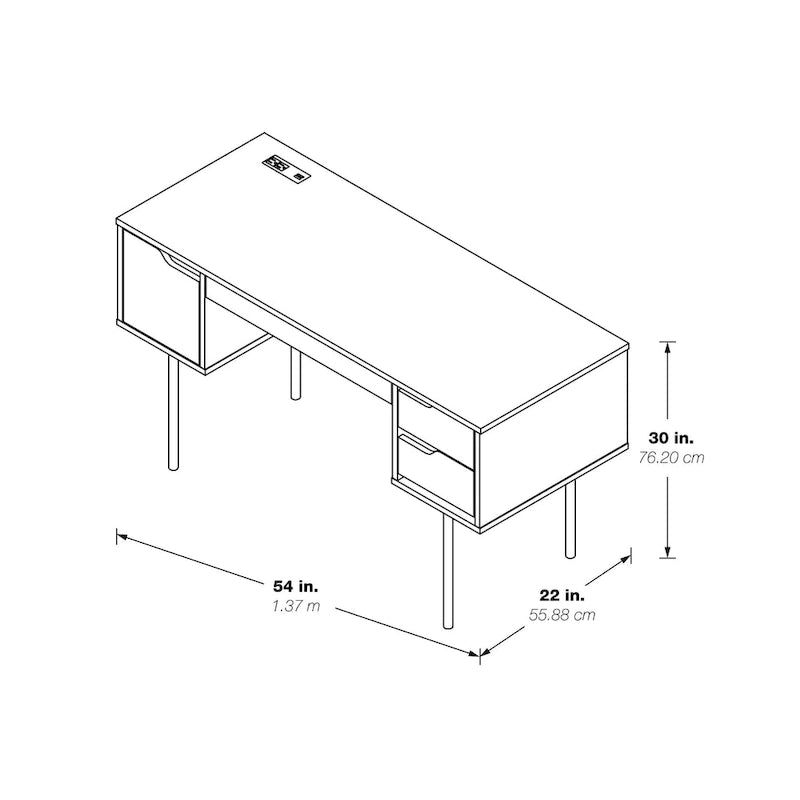 Modern Wood Metal Table