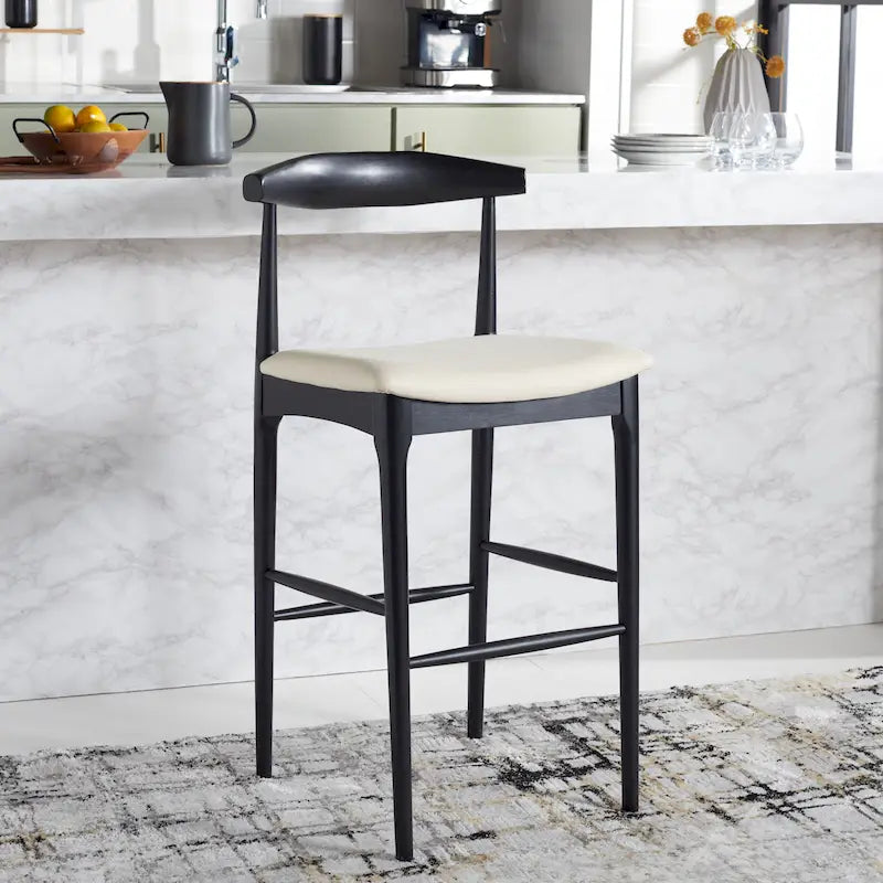 SAFAVIEH Miranda Retro 30-inch Bar Stool - 22 In. W x 21 In. D x 42 In. H - 22Wx21Dx42H