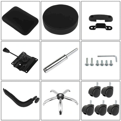 36.6 Inch Classic Metal Leather Chair Adjustable