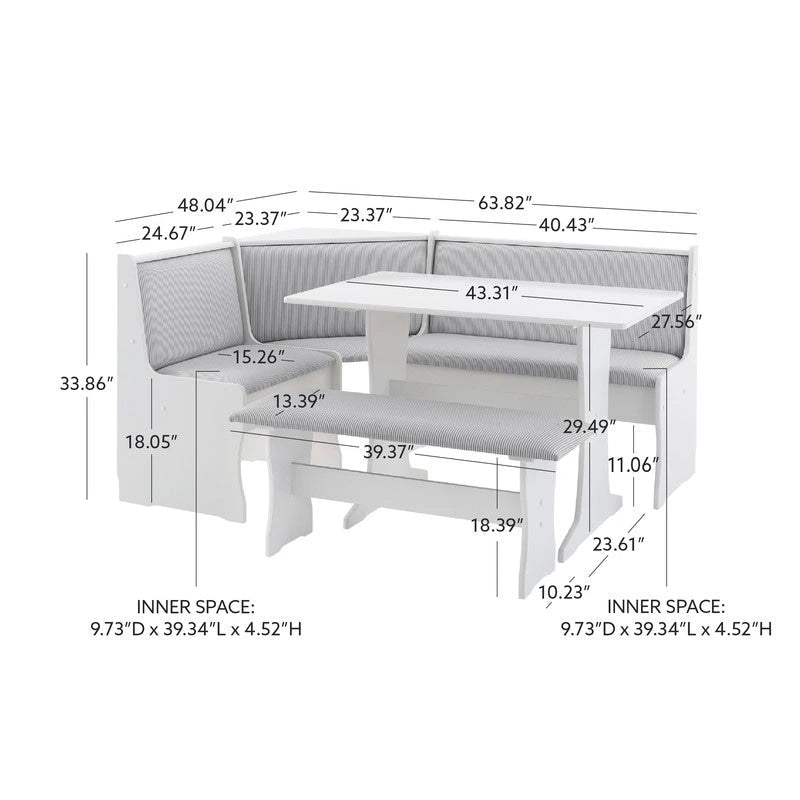 Modern Wood Linen Organizer with Storage