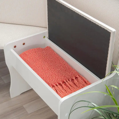 Modern Wood Linen Organizer with Storage