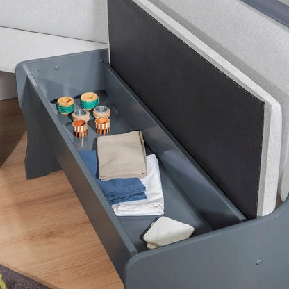 Modern Wood Linen Organizer with Storage