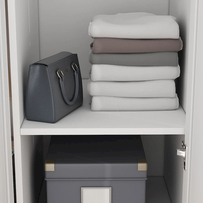 Modern Metal Engineered Wood Cabinet