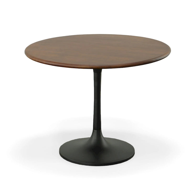 Mid-Century Modern Wood Metal Table Adjustable