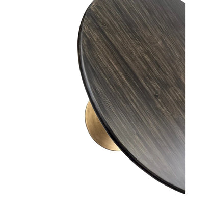 Mid-Century Modern Wood Metal Table Adjustable