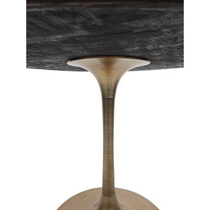 Mid-Century Modern Wood Metal Table Adjustable