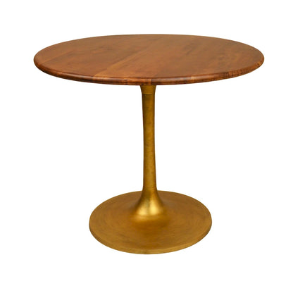 Mid-Century Modern Wood Metal Table Adjustable
