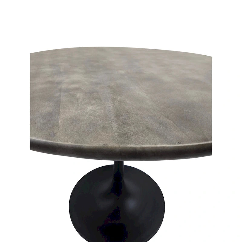 Mid-Century Modern Wood Metal Table Adjustable