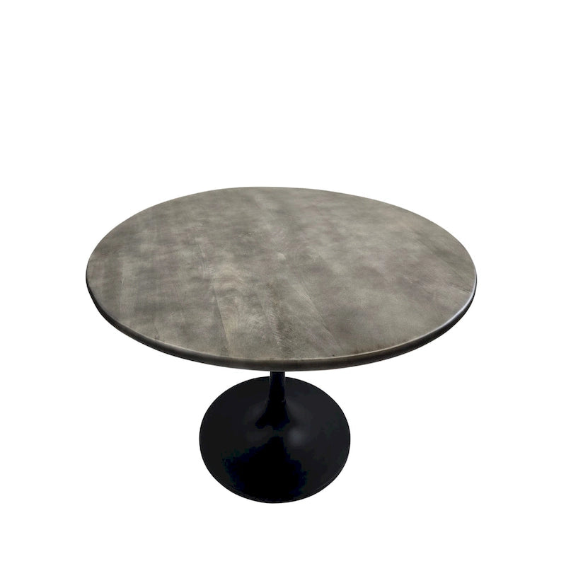 Mid-Century Modern Wood Metal Table Adjustable
