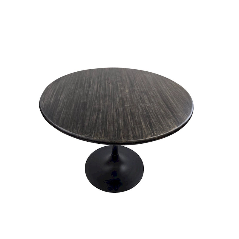 Mid-Century Modern Wood Metal Table Adjustable