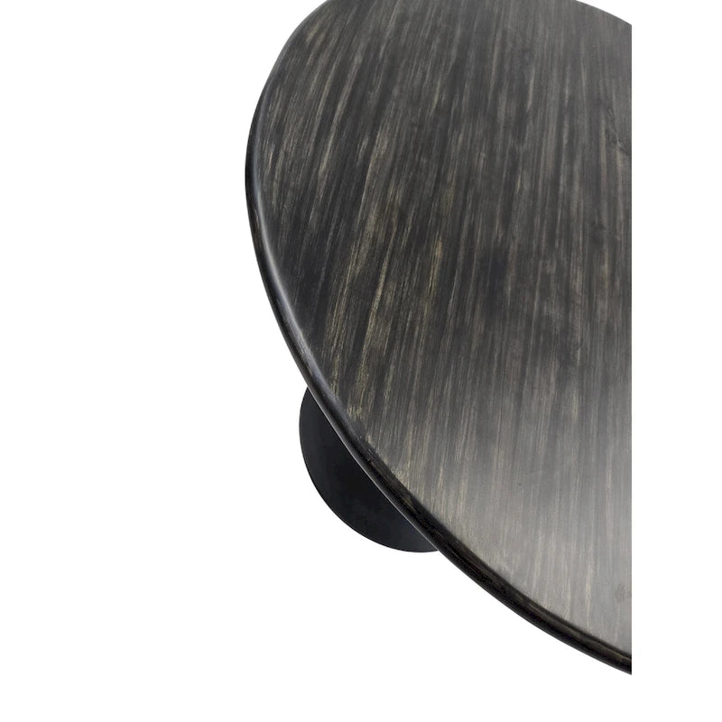 Mid-Century Modern Wood Metal Table Adjustable