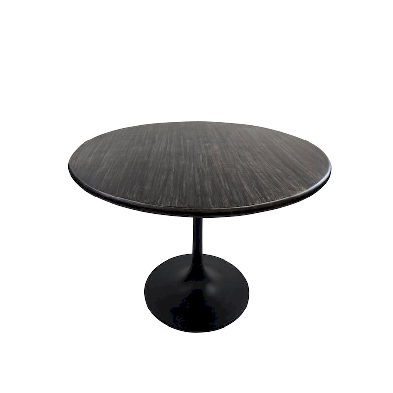 Mid-Century Modern Wood Metal Table Adjustable