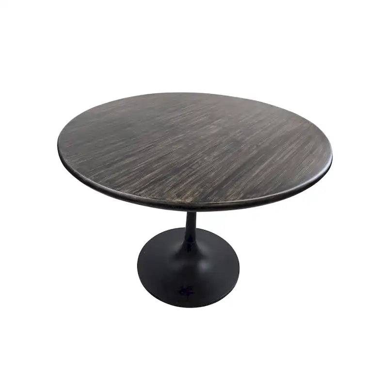 Mid-Century Modern Wood Metal Table Adjustable