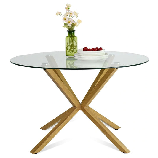 Modern Metal Glass Table