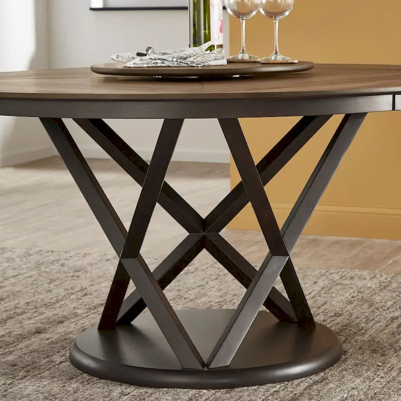 59.45 Inch Modern Wood Metal Table