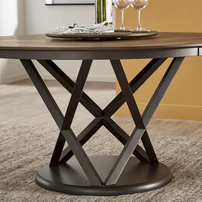 59.45 Inch Modern Wood Metal Table