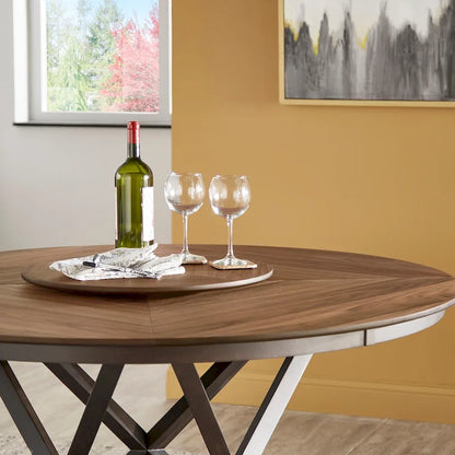 59.45 Inch Modern Wood Metal Table