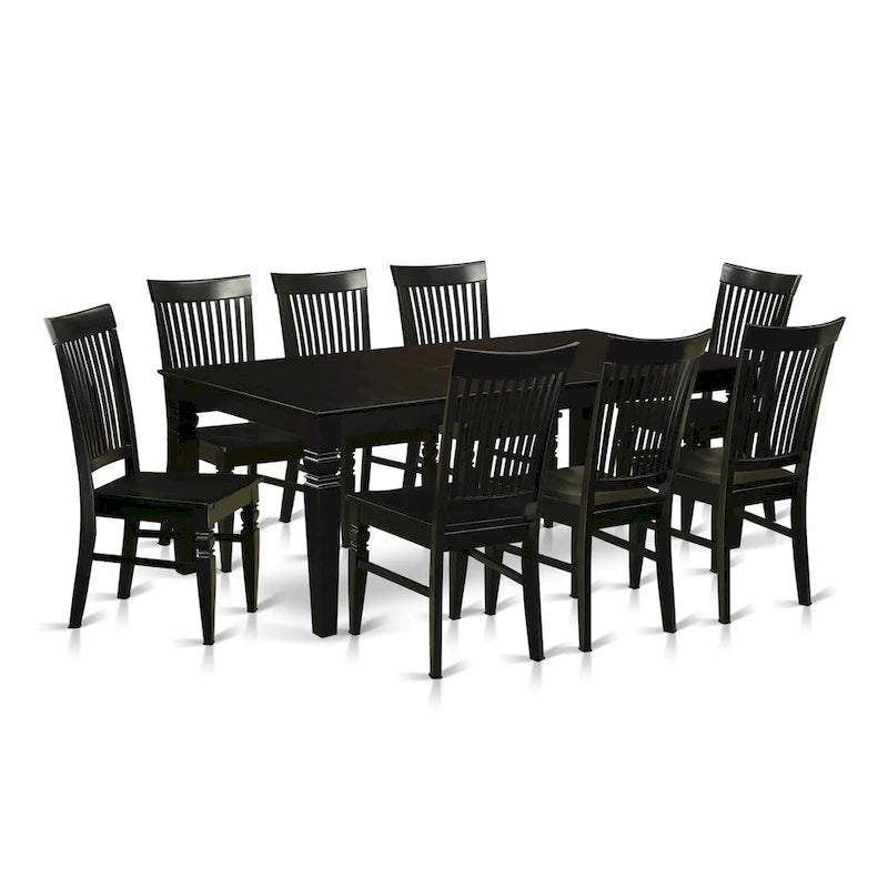 7-Piece Modern Wood Table