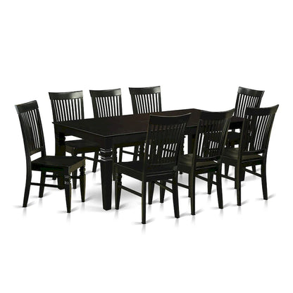 7-Piece Modern Wood Table