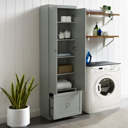 Full Modern Metal Pantry Cabinet Adjustable