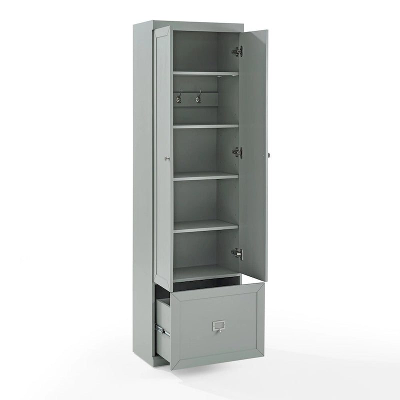 Full Modern Metal Pantry Cabinet Adjustable