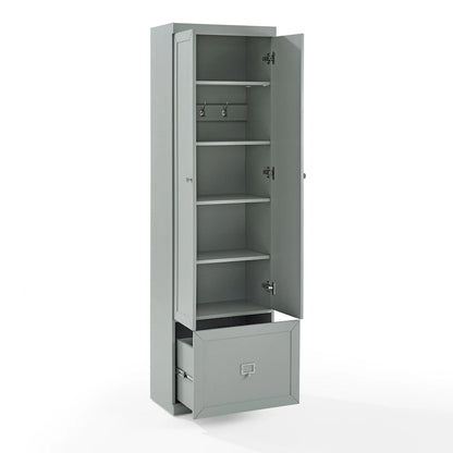 Full Modern Metal Pantry Cabinet Adjustable