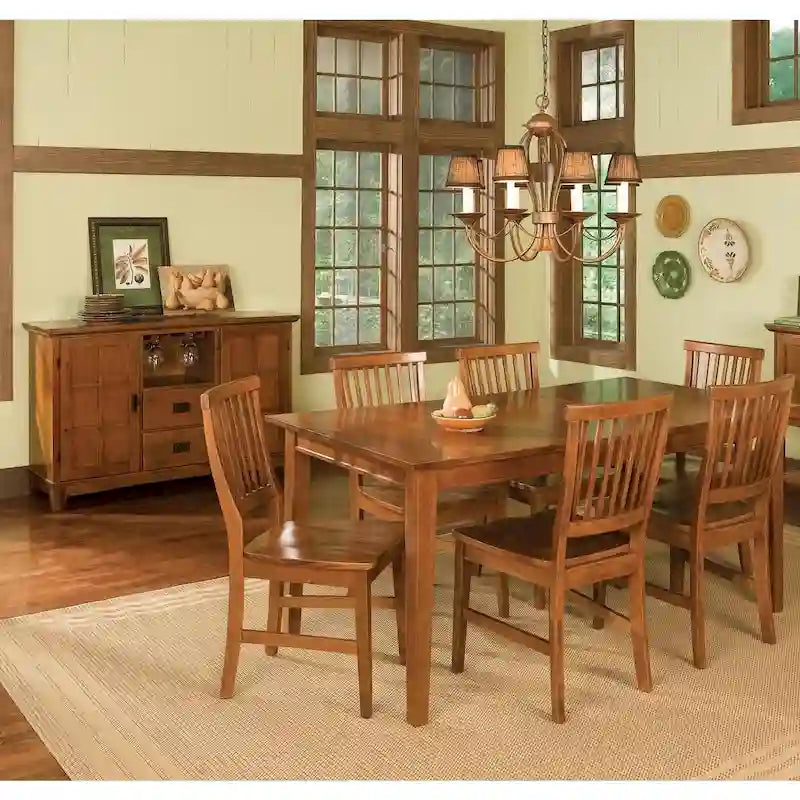 17.75 Inch Wood Dining Set