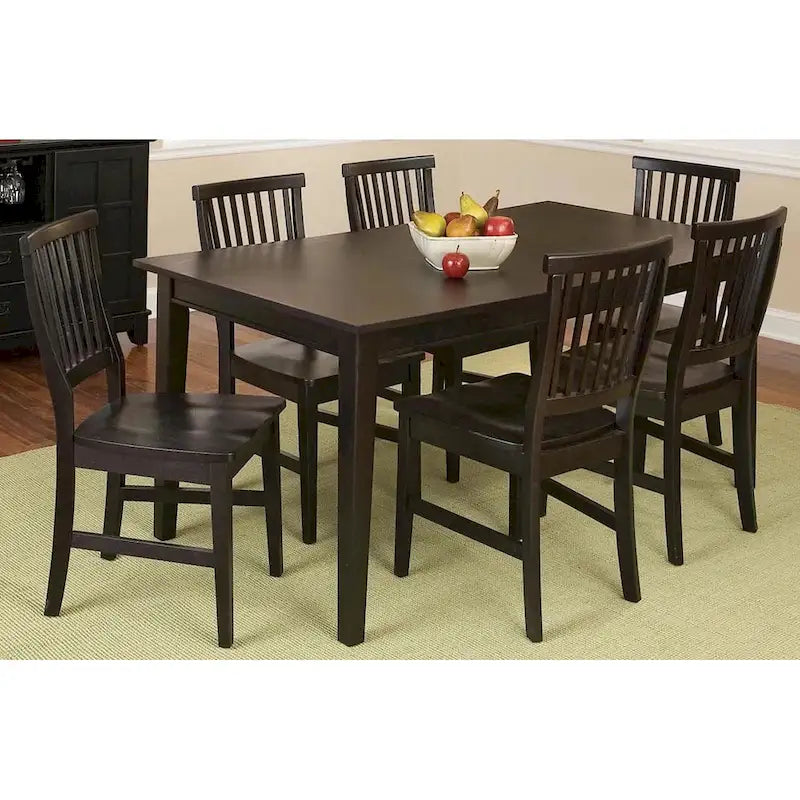 17.75 Inch Wood Dining Set