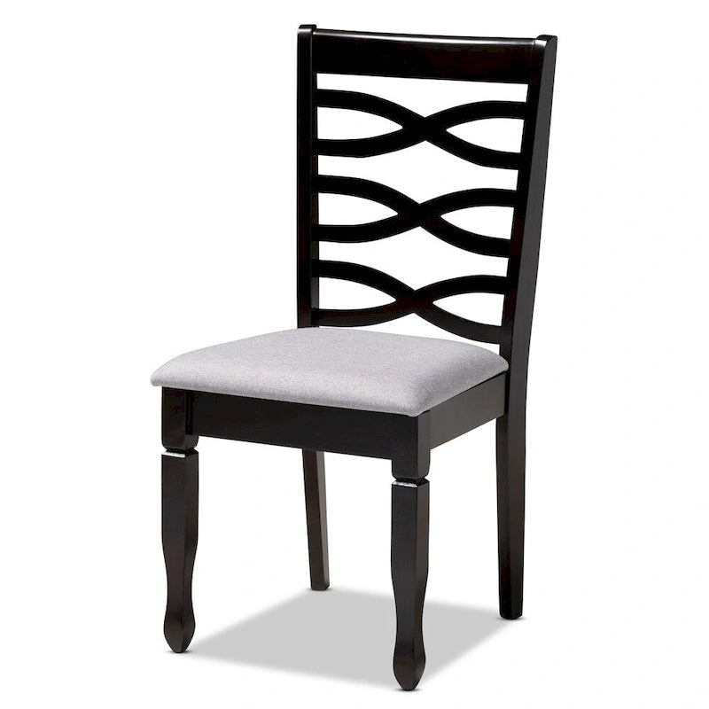 37.4 Inch Modern Wood Linen Chair