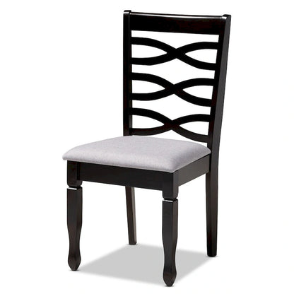 37.4 Inch Modern Wood Linen Chair