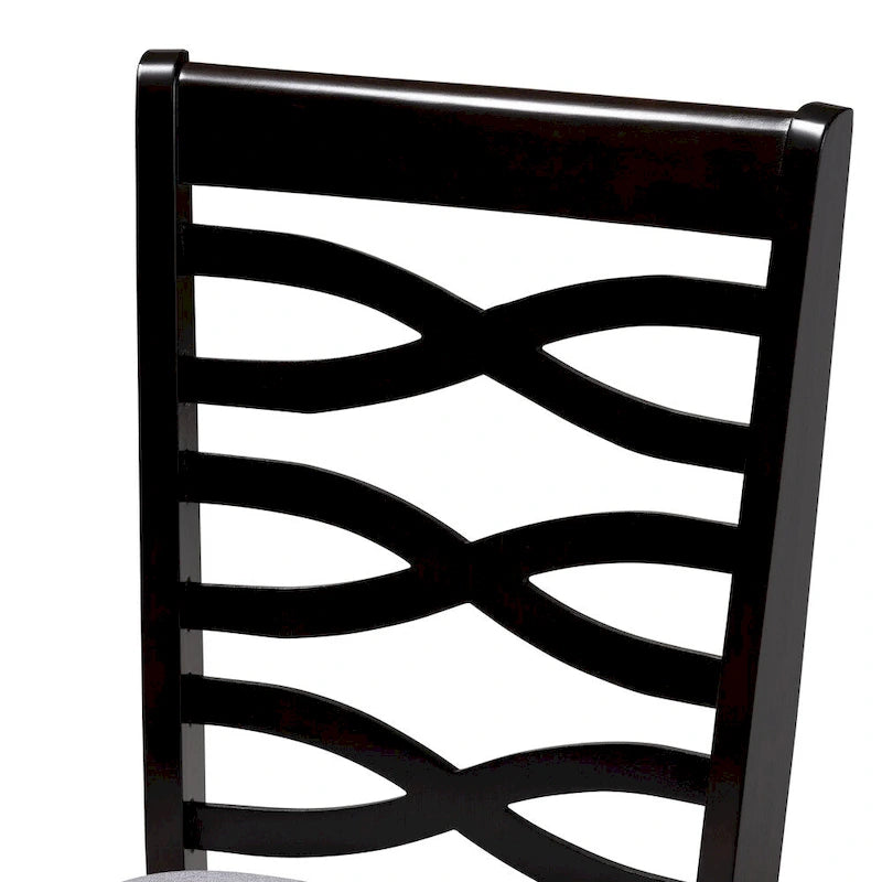 37.4 Inch Modern Wood Linen Chair