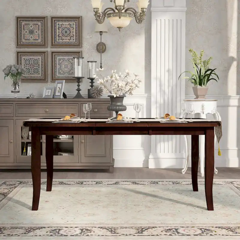 30 Inch Mid-Century Modern Solid Wood Metal Table