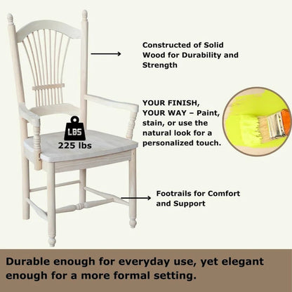 Traditional Solid Wood Chair