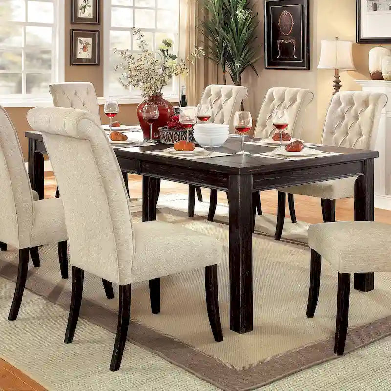 72 Inch Mid-Century Modern Solid Wood Engineered Wood Table