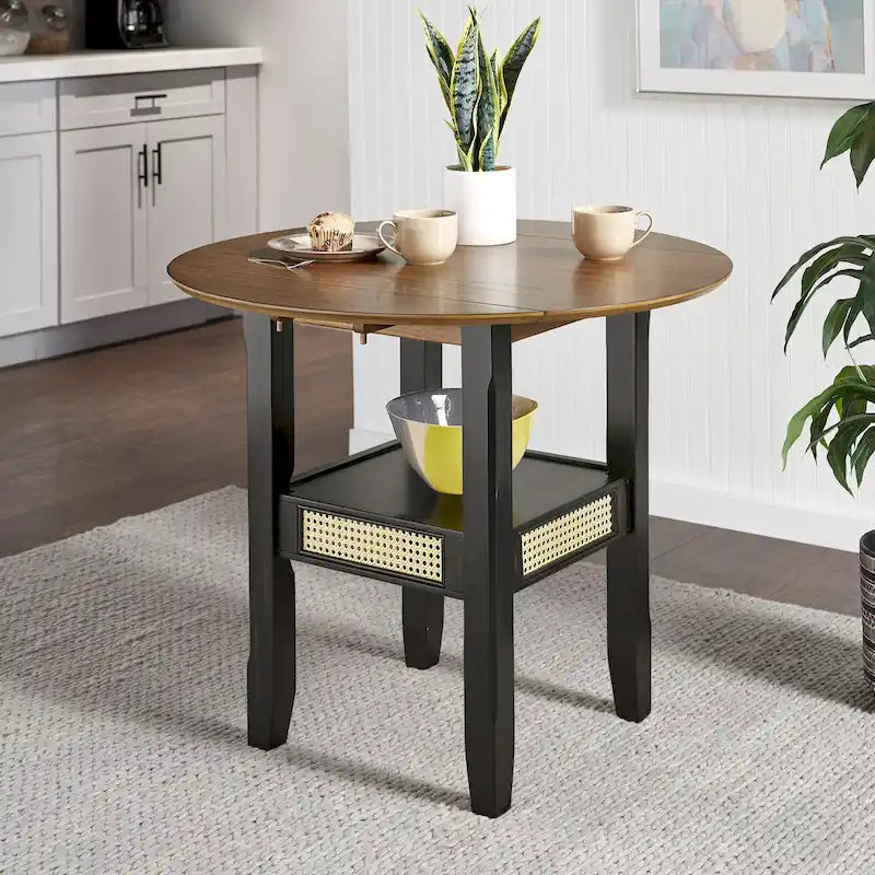 36 Inch Modern Rattan Table