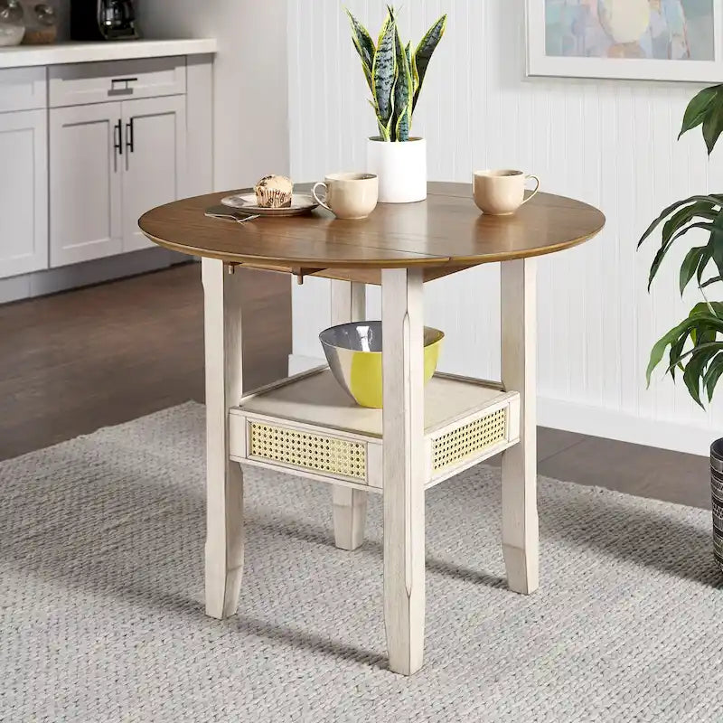 36 Inch Modern Rattan Table