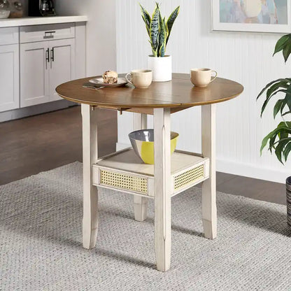 36 Inch Modern Rattan Table