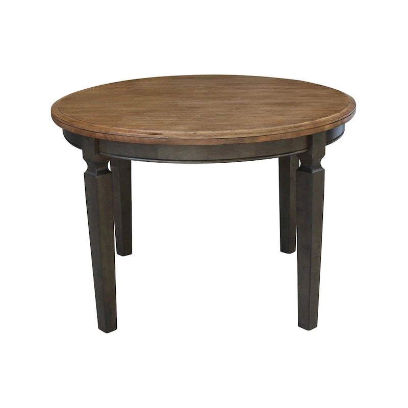 44 Inch Traditional Solid Wood Metal Table