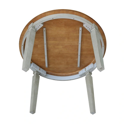 44 Inch Traditional Solid Wood Metal Table