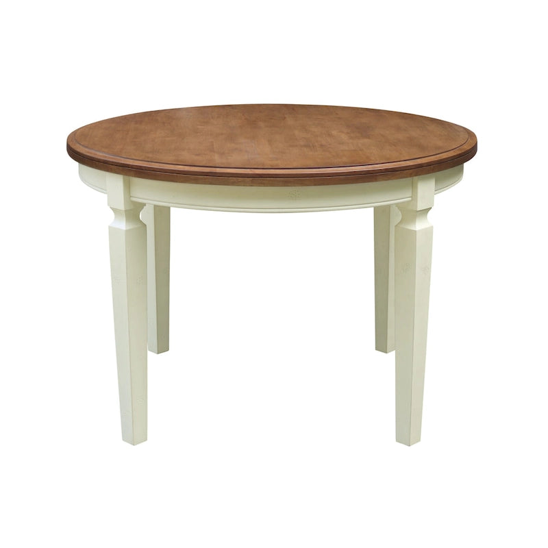 44 Inch Traditional Solid Wood Metal Table