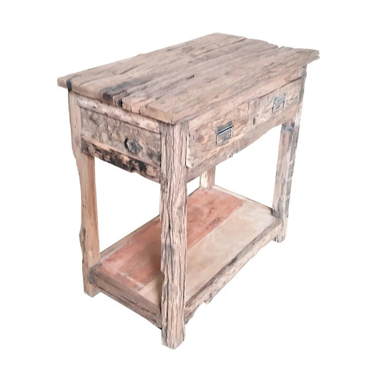 Rustic Wood Kitchen Cart