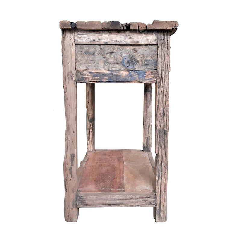 Rustic Wood Kitchen Cart