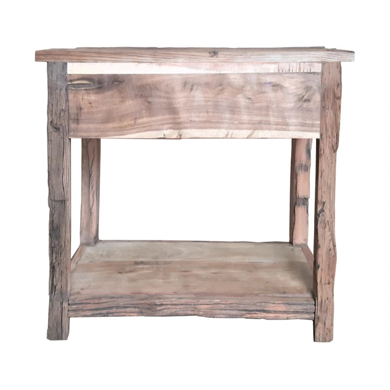 Rustic Wood Kitchen Cart