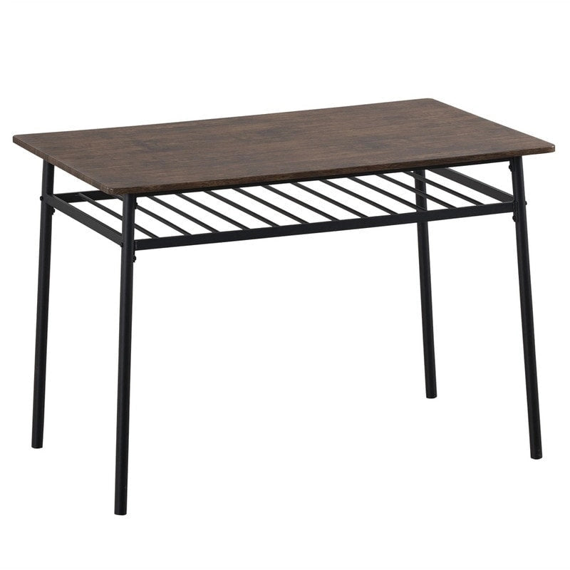 Modern Metal Engineered Wood Dining Set